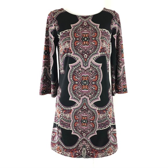INC International Concepts Dresses & Skirts - INC Shift Dress Paisley Boho 3/4 Sleeve XS